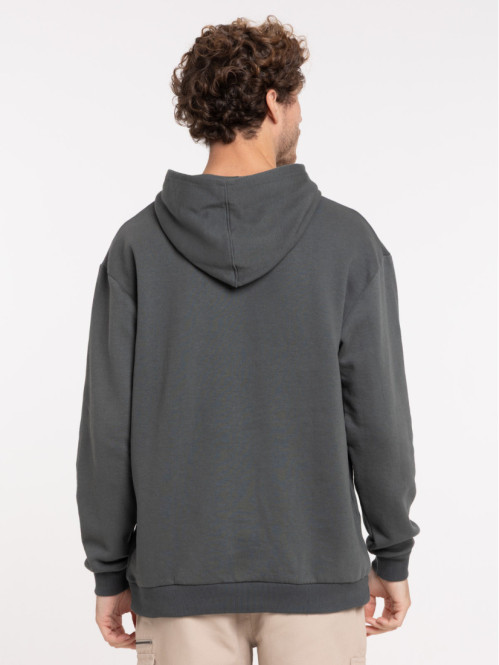 Sweat à capuche gris ardoise homme Sweat à capuche gris ardoise homme