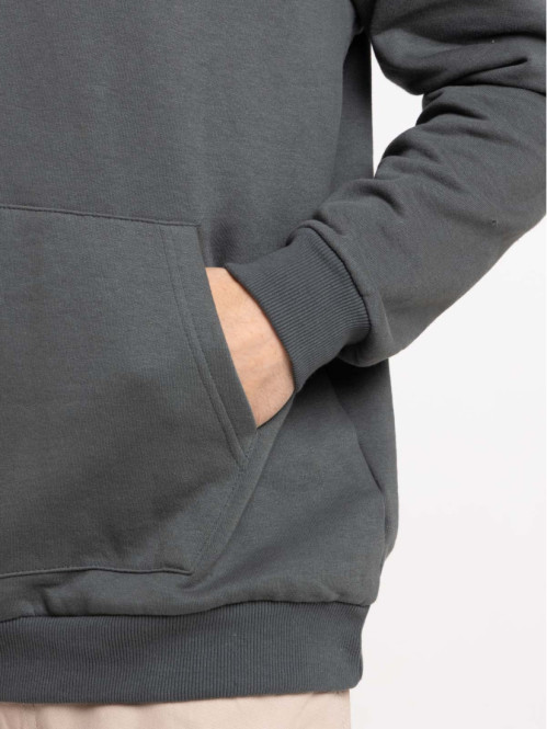 Sweat à capuche gris ardoise homme Sweat à capuche gris ardoise homme