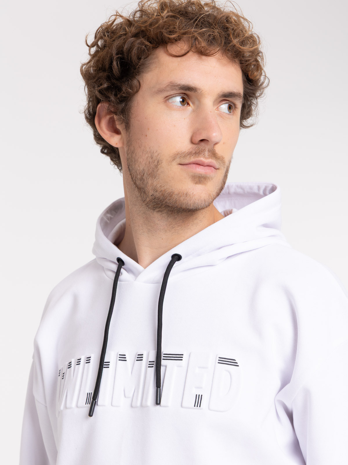 Sweat à capuche bicolore homme