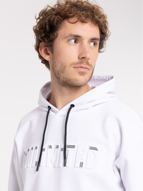 Sweat à capuche bicolore homme