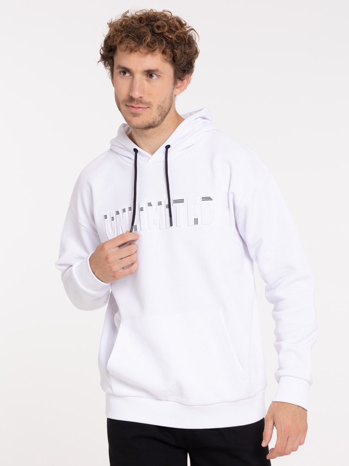 Sweat à capuche bicolore homme