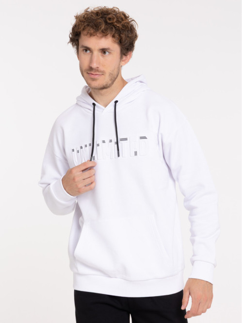 Sweat à capuche bicolore homme