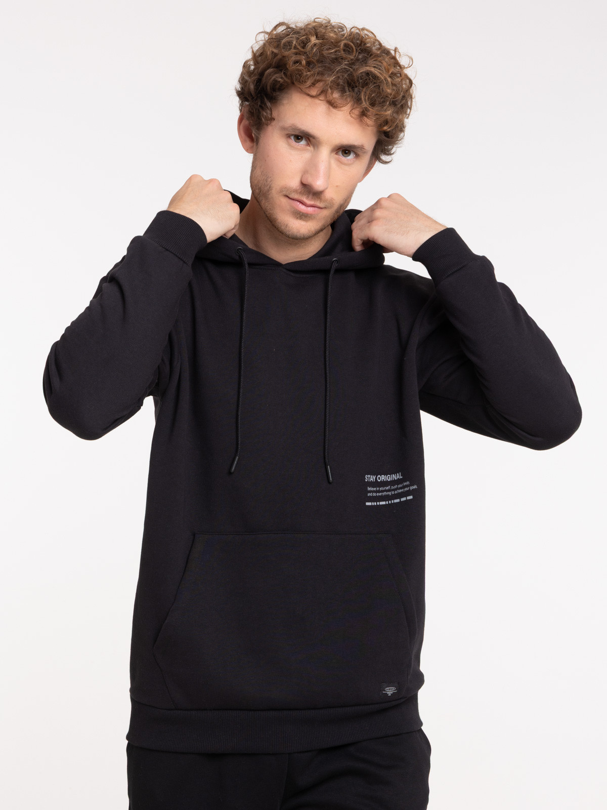 Sweat capuche motif devant et dos homme