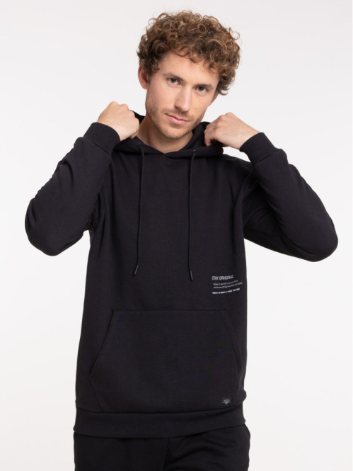 Sweat capuche motif devant...