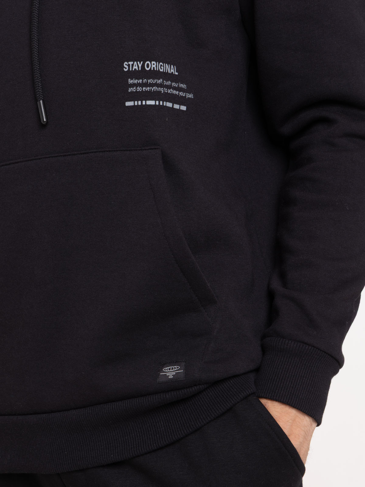 Sweat capuche motif devant et dos homme