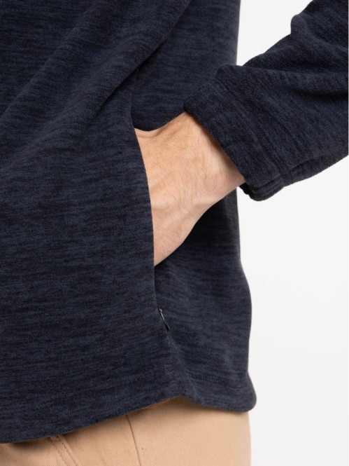 Sweat polaire zippé marine navy homme Sweat polaire zippé marine navy homme