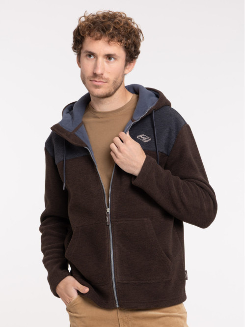 Sweat à capuche polaire homme