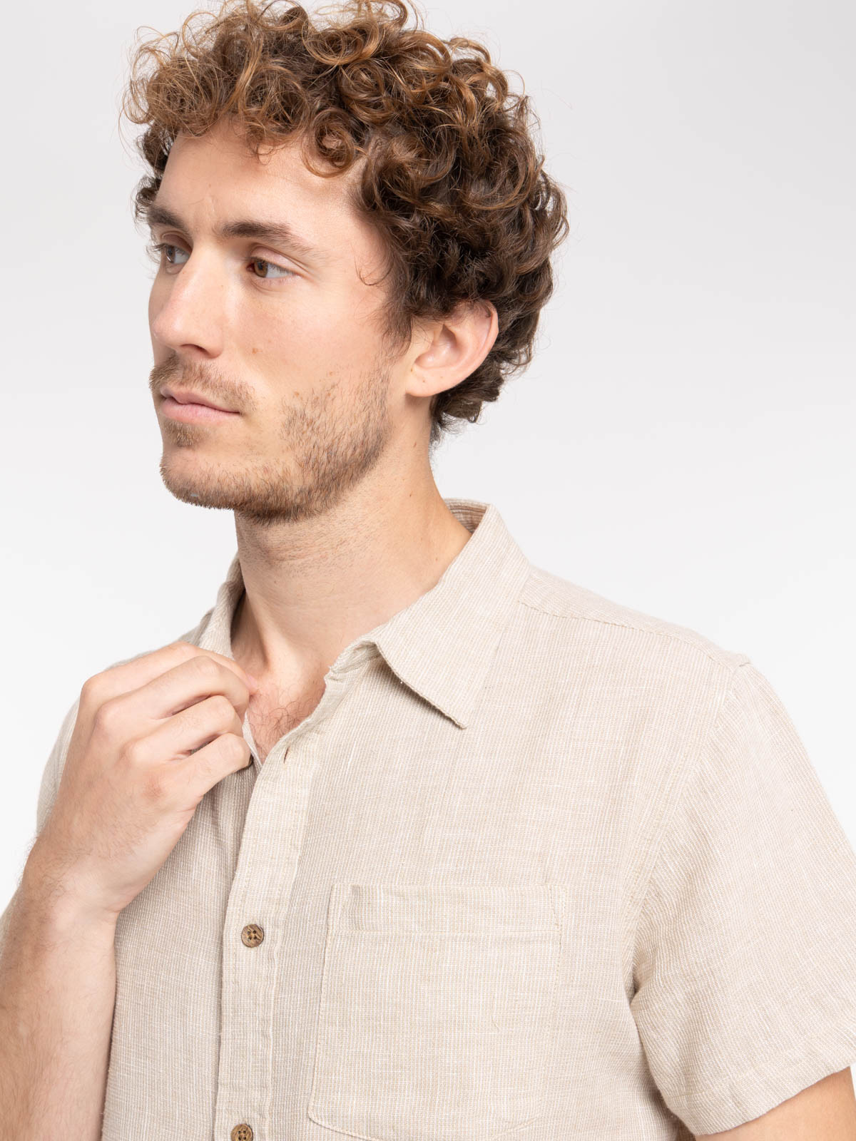 Chemisette sable homme