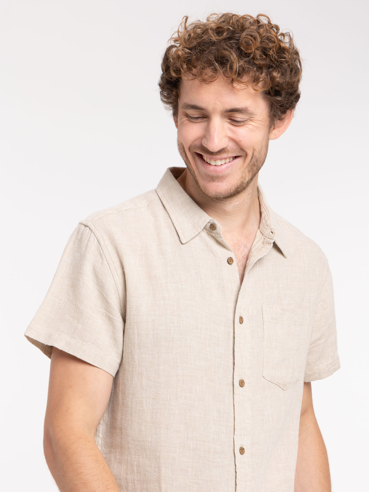 Chemisette sable homme