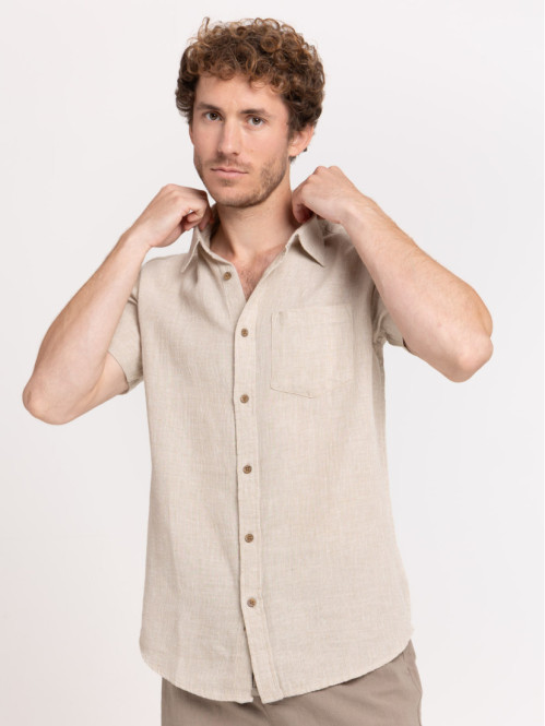 Chemisette sable homme