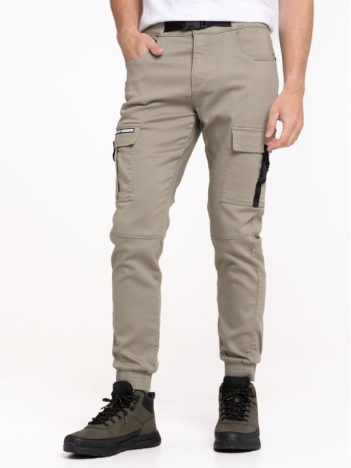 Pantalon avec ceinture cargo homme