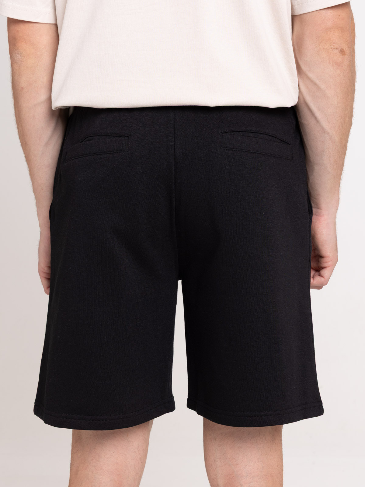 Short noir uni message homme