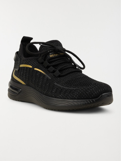 Baskets de sport noires garçon (33-39) Baskets de sport noires garçon (33-39)