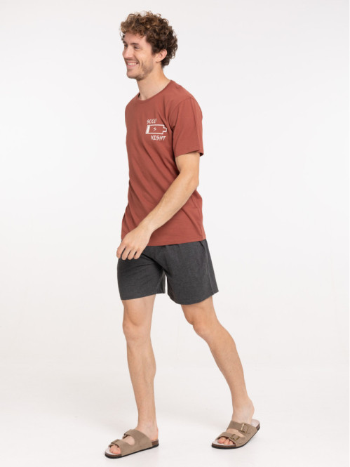 Pyjama court good night homme