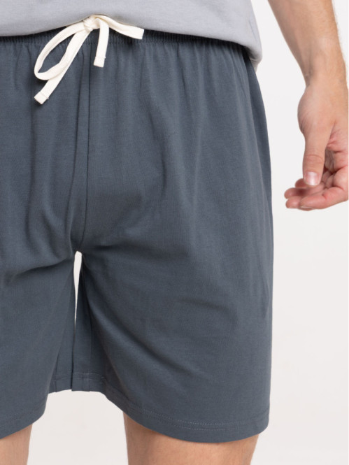 Pyjashort tricolore homme