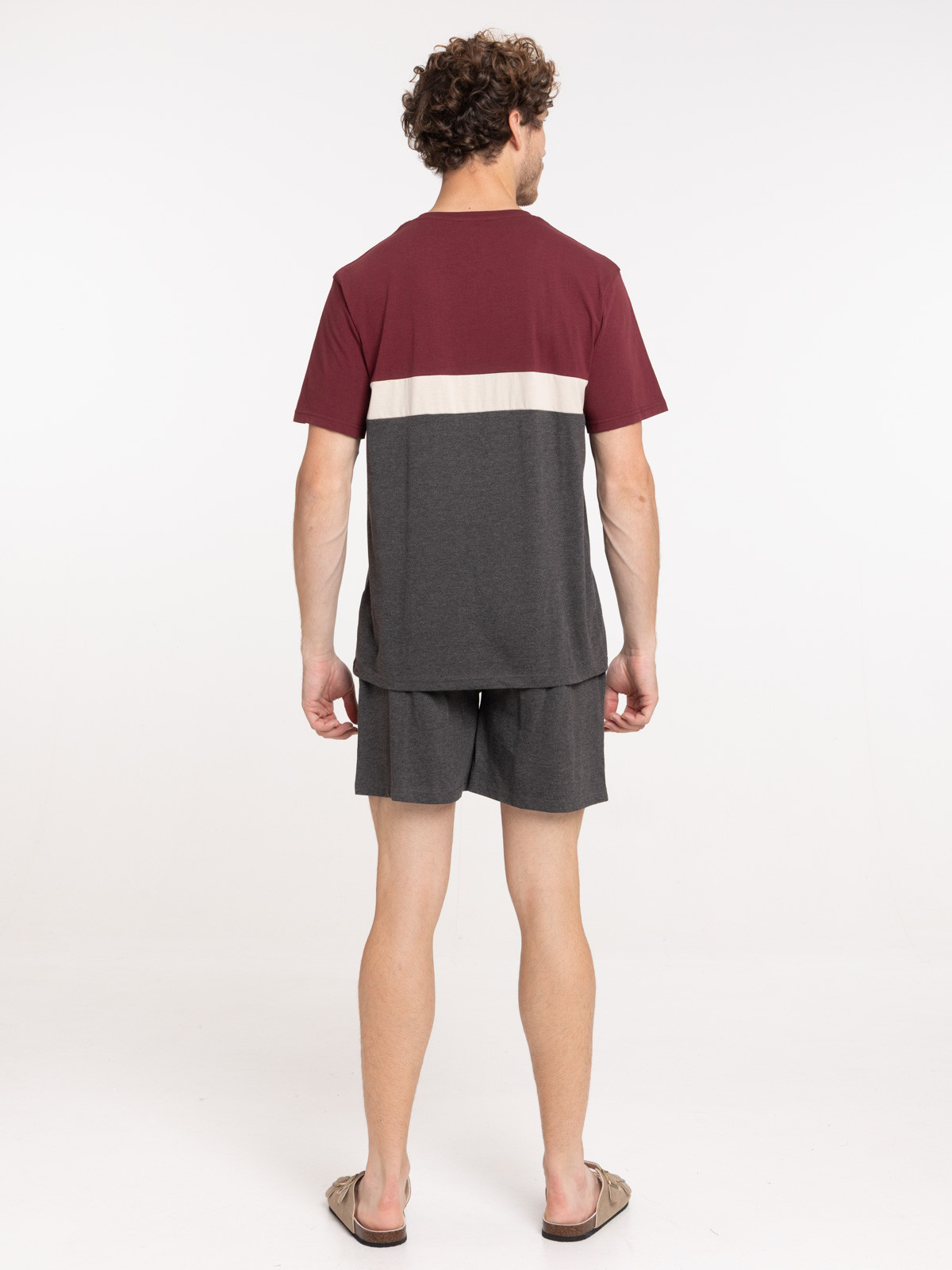 Pyjashort homme tricolore Pyjashort homme tricolore