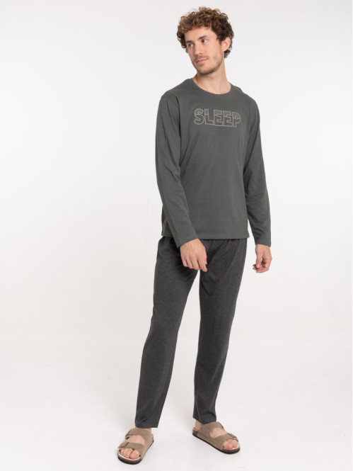 Pyjama homme gris ardoise