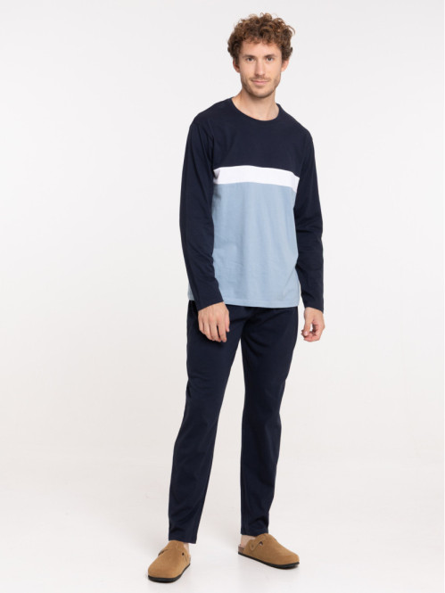 Pyjama homme tricolore