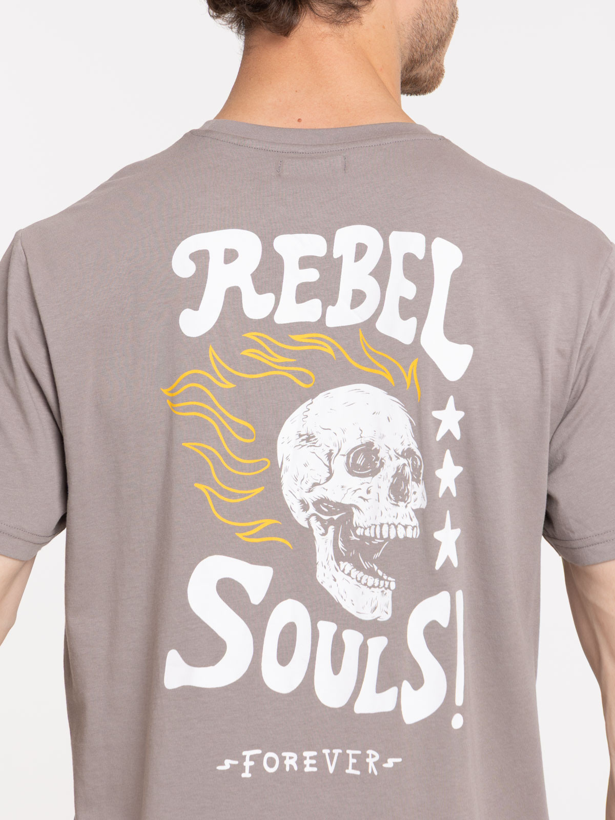 T-shirt homme imprimé devant et dos T-shirt homme imprimé devant et dos