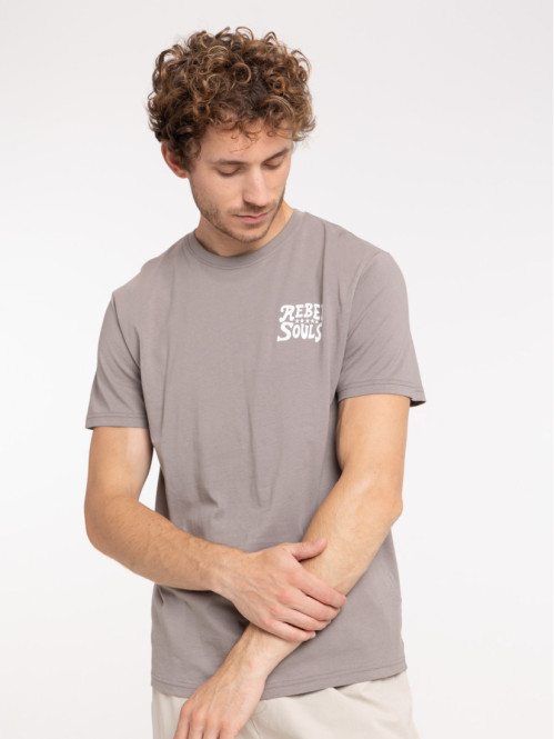 T-shirt homme imprimé devant et dos T-shirt homme imprimé devant et dos