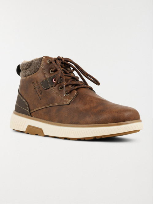 Boots lacets marrons homme (41-46)