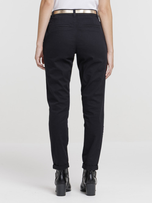 Pantalon chino noir...