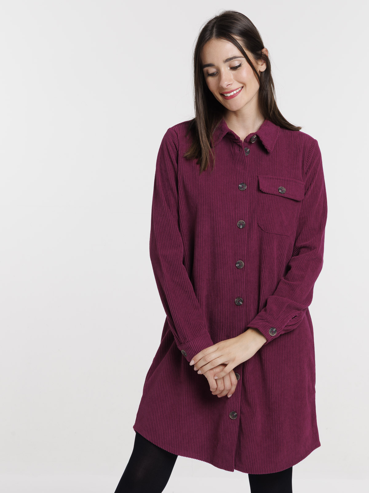 Robe chemise velours femme Robe chemise velours femme