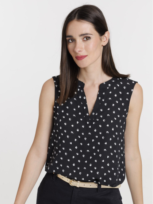 Blouse imprimée sans...
