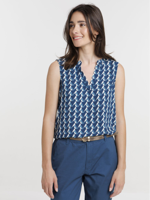 Blouse sans manches...