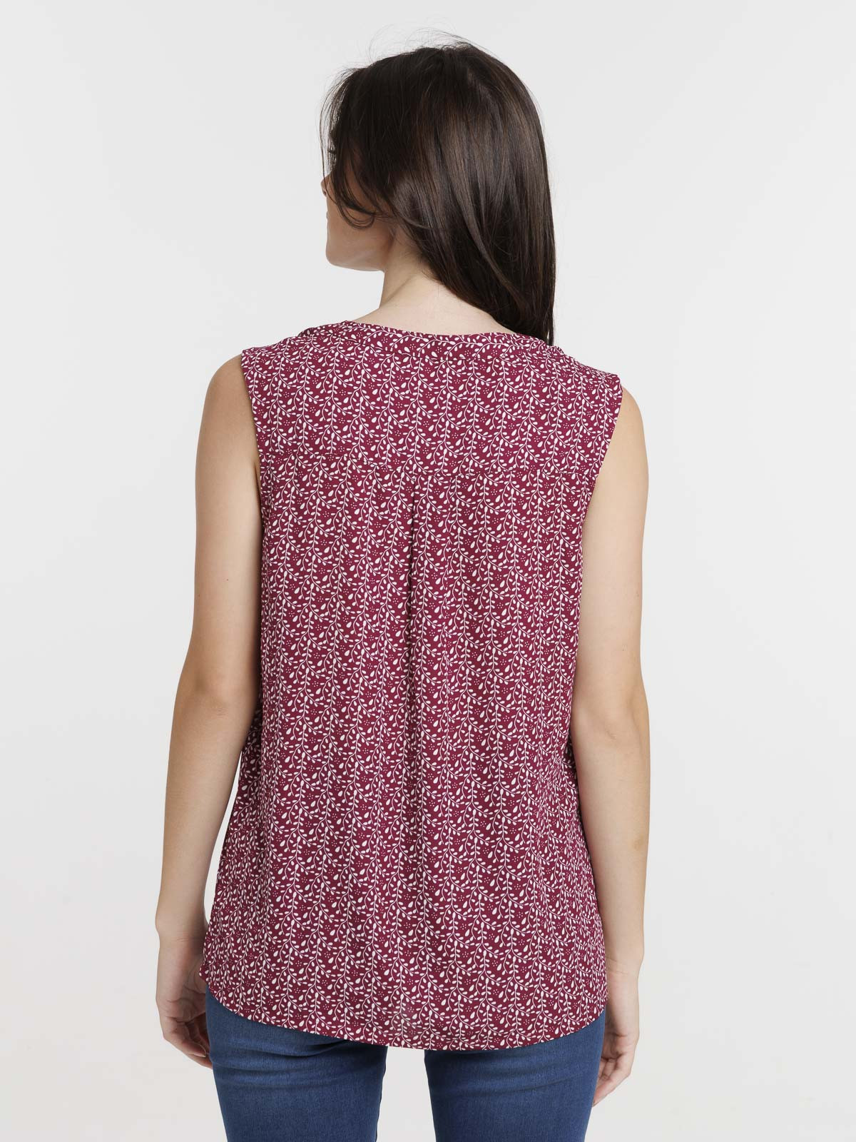 Blouse fleurie sans manches femme Blouse fleurie sans manches femme