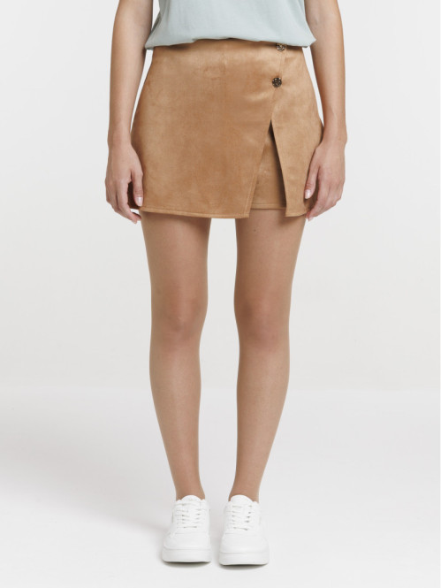 Jupe short suédine femme