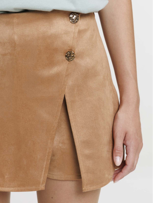 Jupe short suédine femme