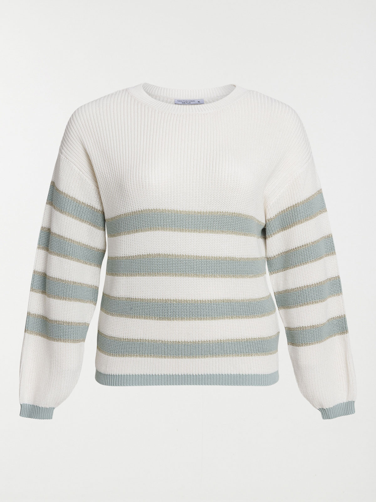 Pull rayures grande taille femme