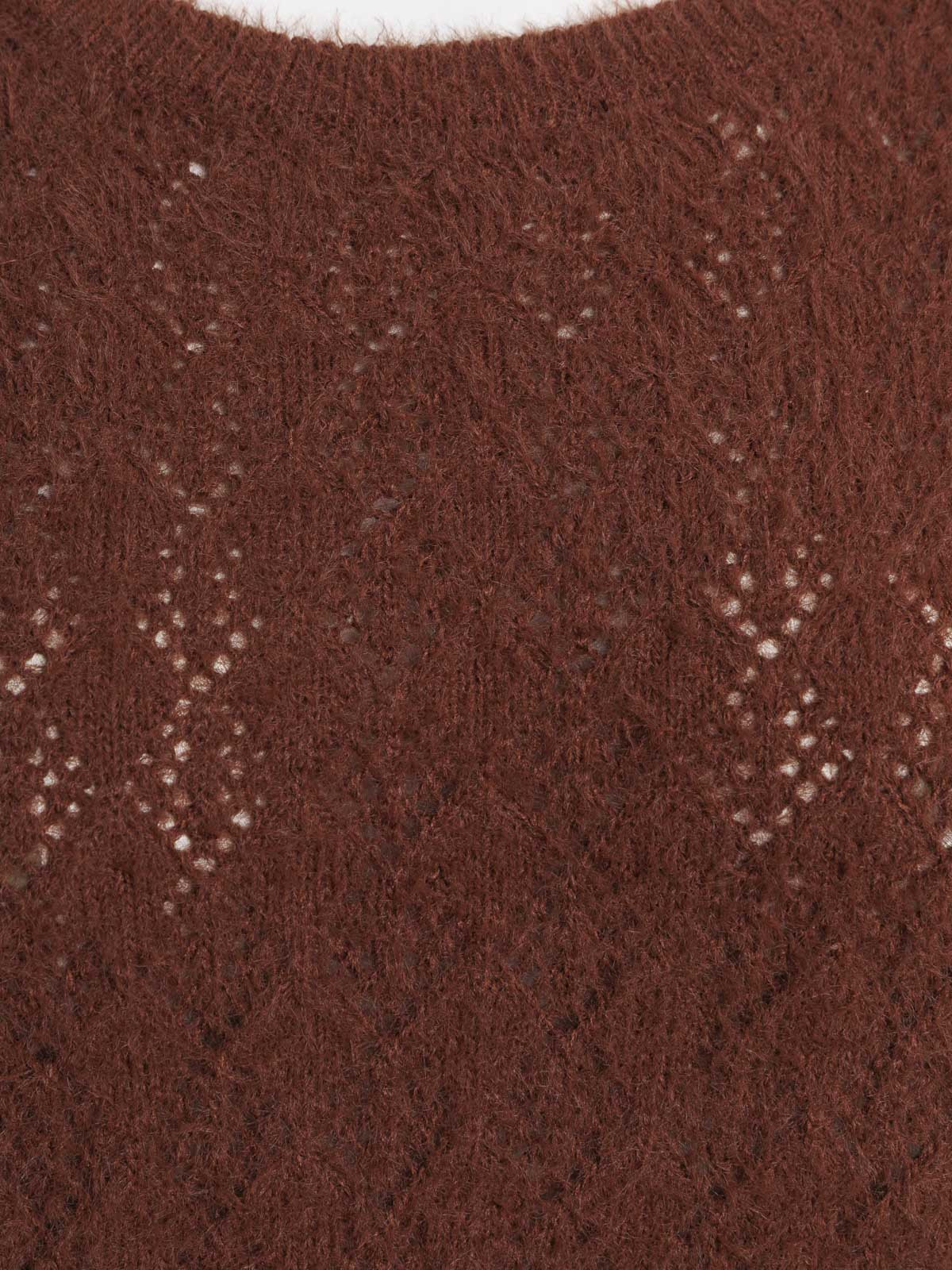 Pull marron grande taille femme