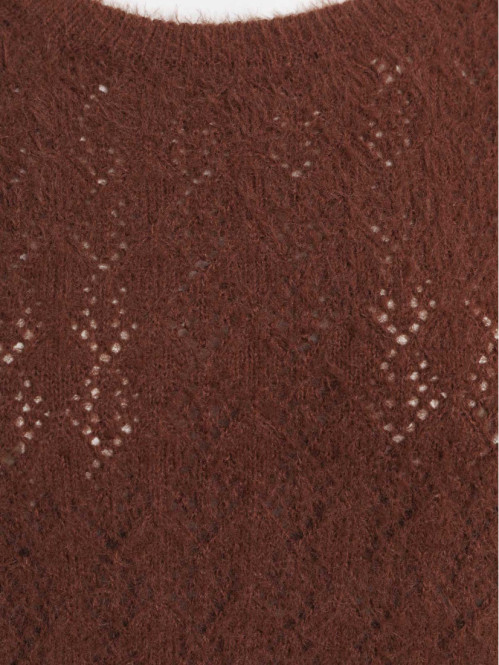 Pull marron grande taille...