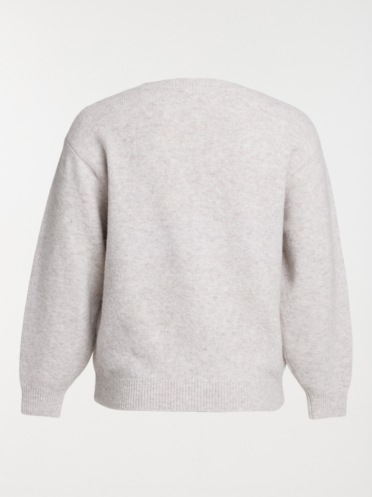 Pull beige rosé grande taille femme