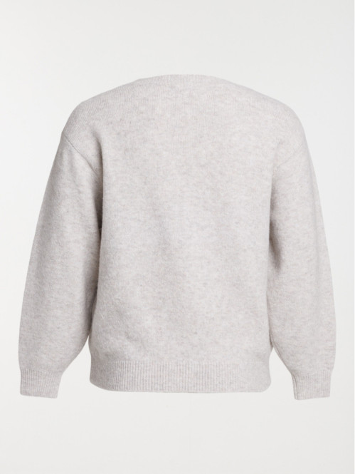 Pull beige rosé grande...