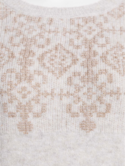 Pull beige rosé grande...