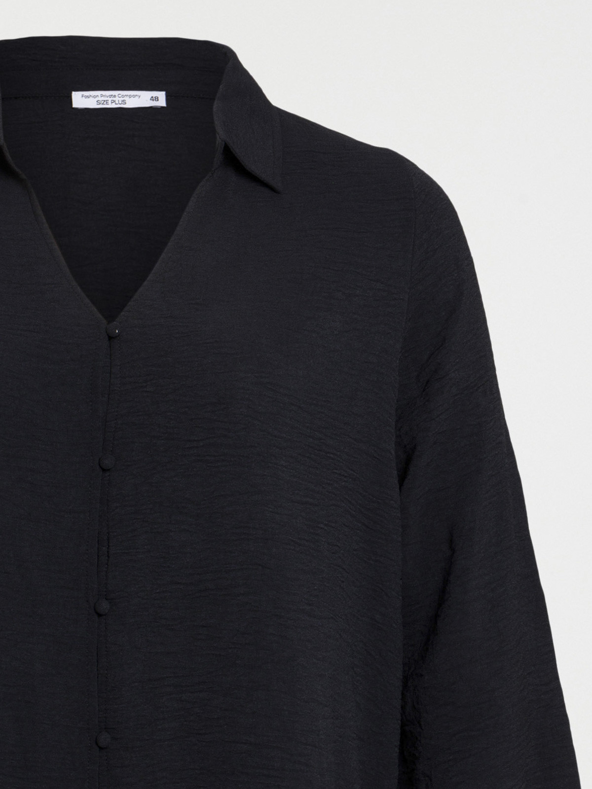 Blouse noire grande taille femme