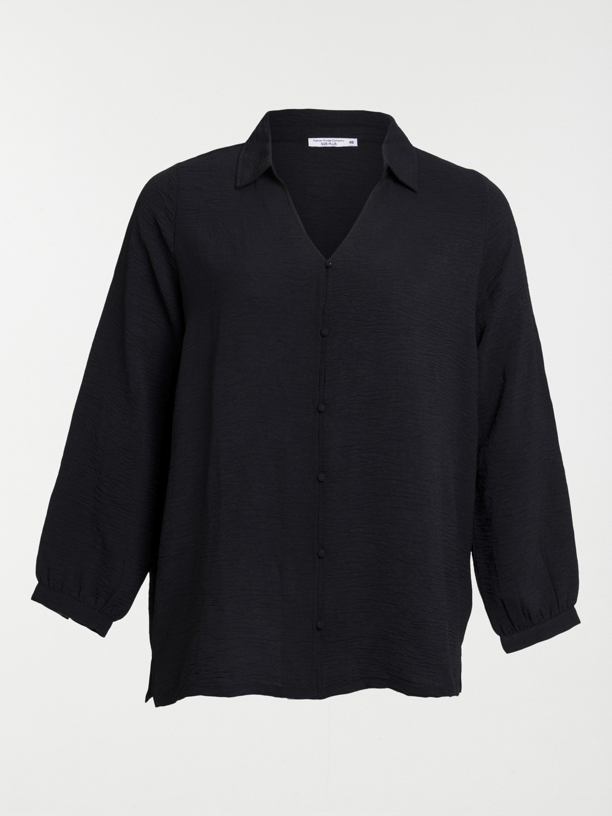 Blouse noire grande taille femme
