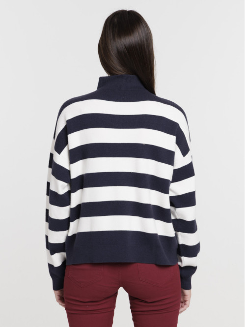 Pull col camionneur zippé...