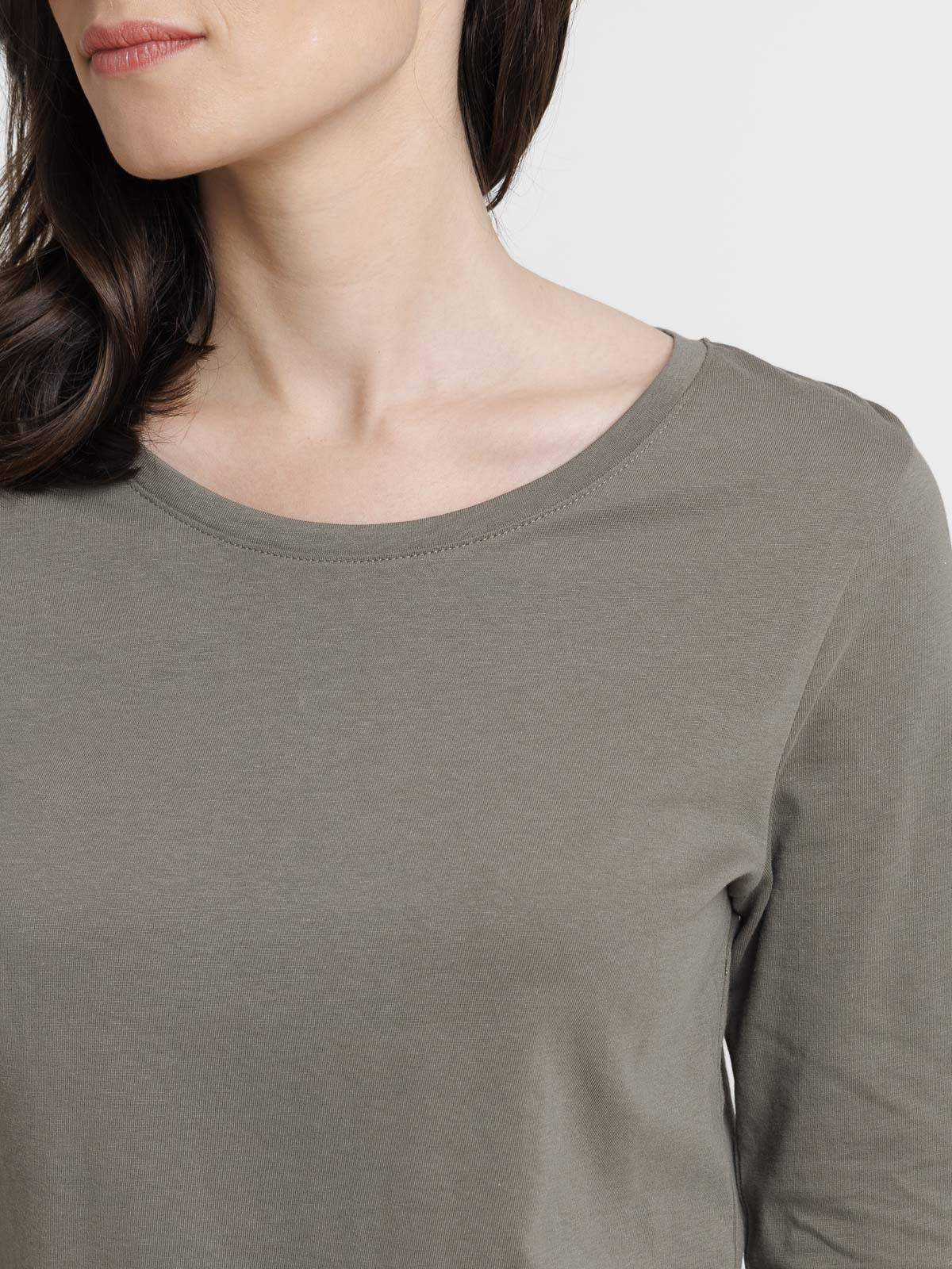 Tee-shirt coloris olive femme Tee-shirt coloris olive femme