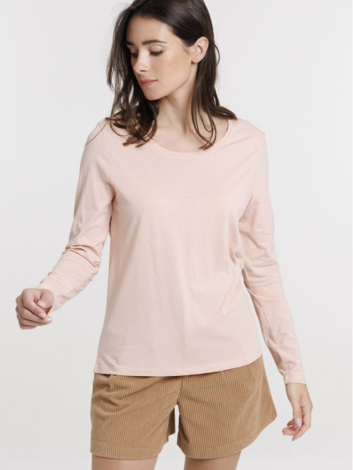 Tee-shirt coloris olive femme