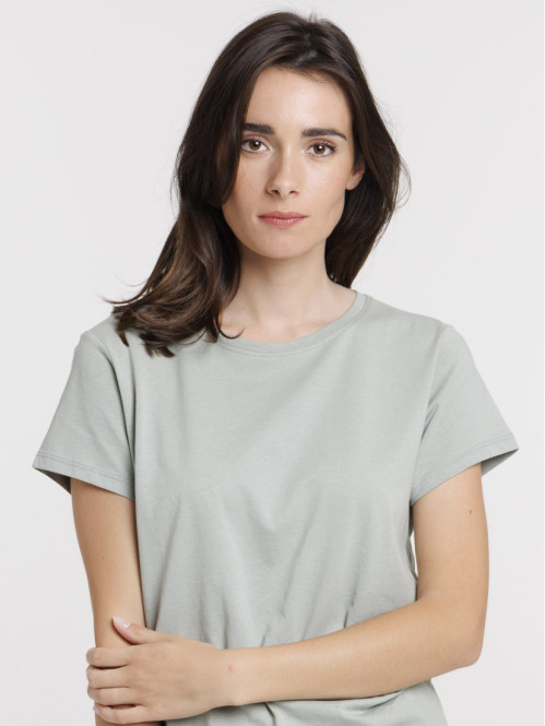 Tee-shirt col rond glaise...