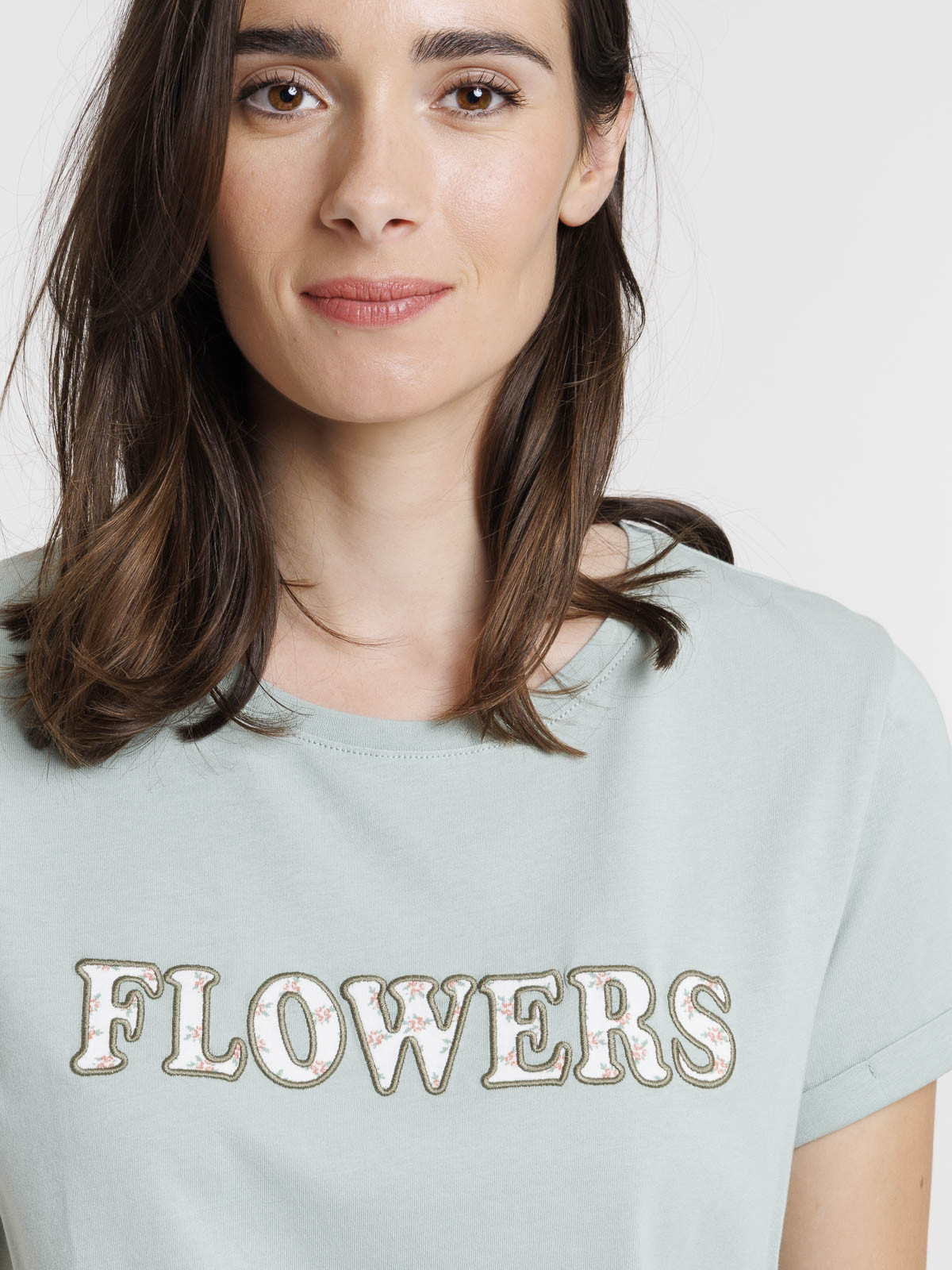 T-shirt flowers femme