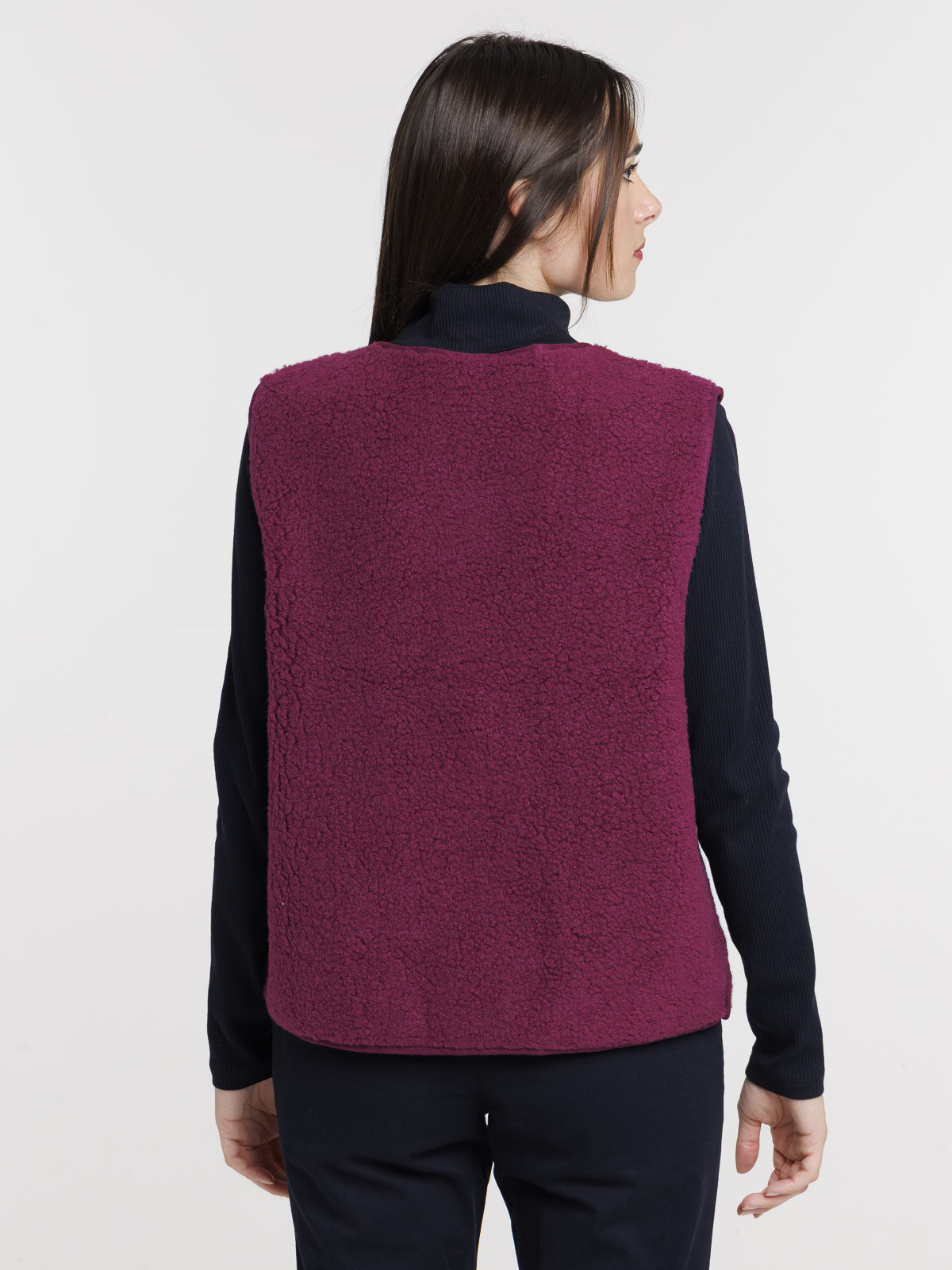 Gilet sans manche english purple femme