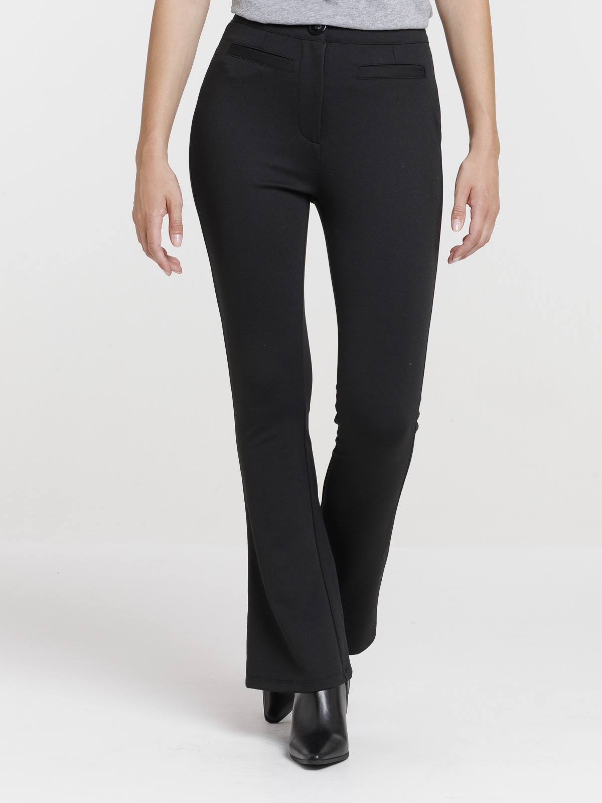 Pantalon flare noir femme Pantalon flare noir femme