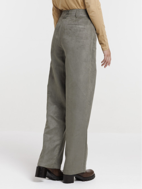 Pantalon suédine femme