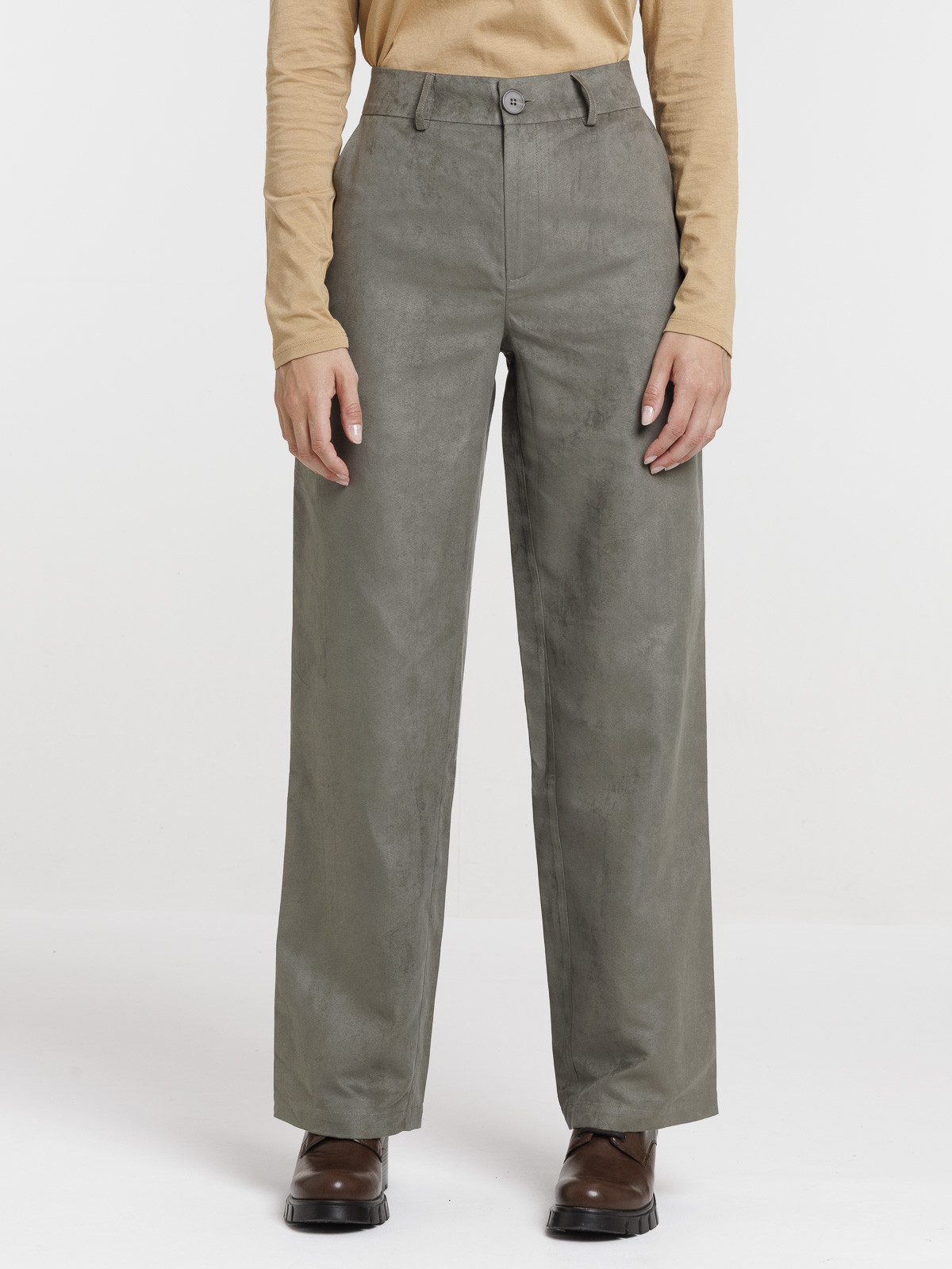 Pantalon suédine femme