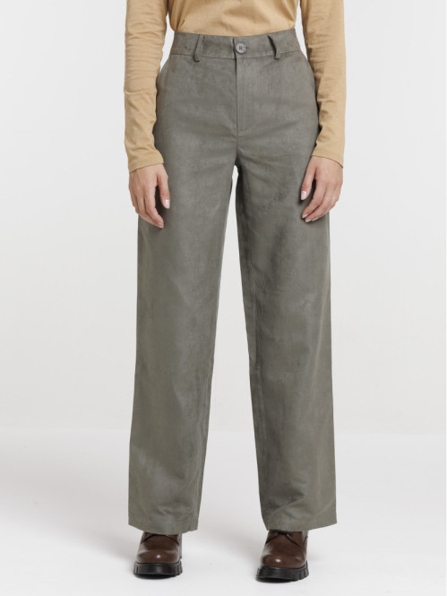 Pantalon suédine femme